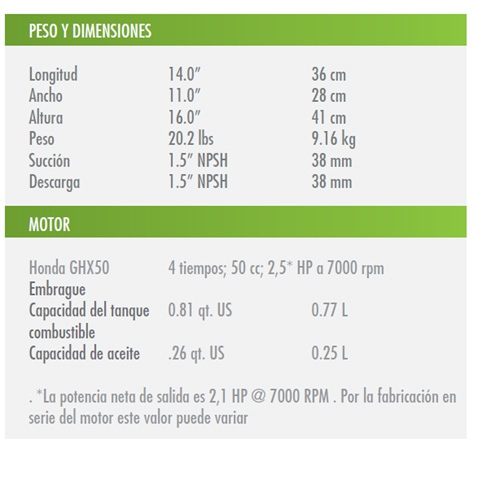 Portable fire pump Wick 100-4H 2