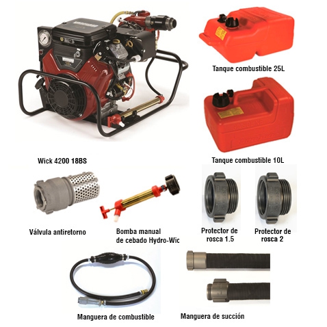 Portable fire pump Wick 4200-18BS 4
