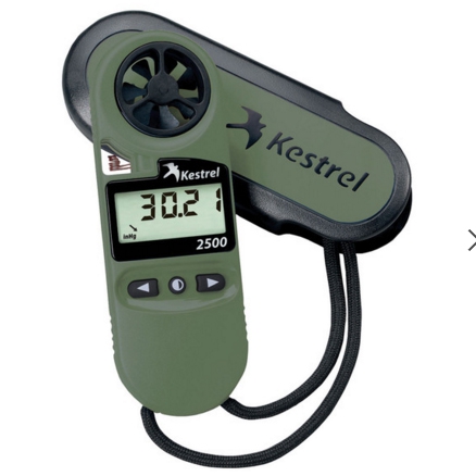 Kestrel® 2500 Pocket Wind Meter Night Vision 2