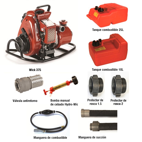 Portable fire pump Wick 375 4